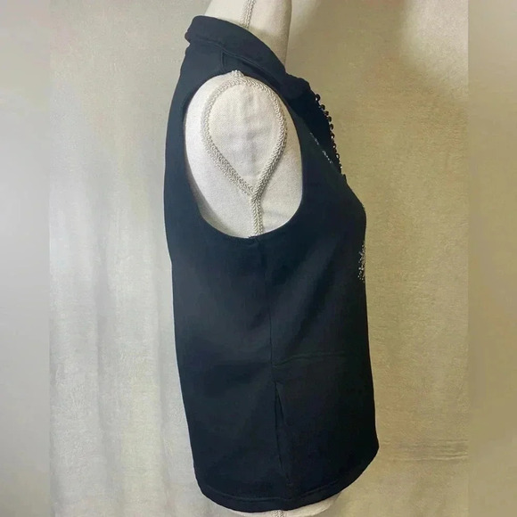 Isaac’s Designs Christmas Zip up‎ Vest women’s size S - Picture 6 of 11